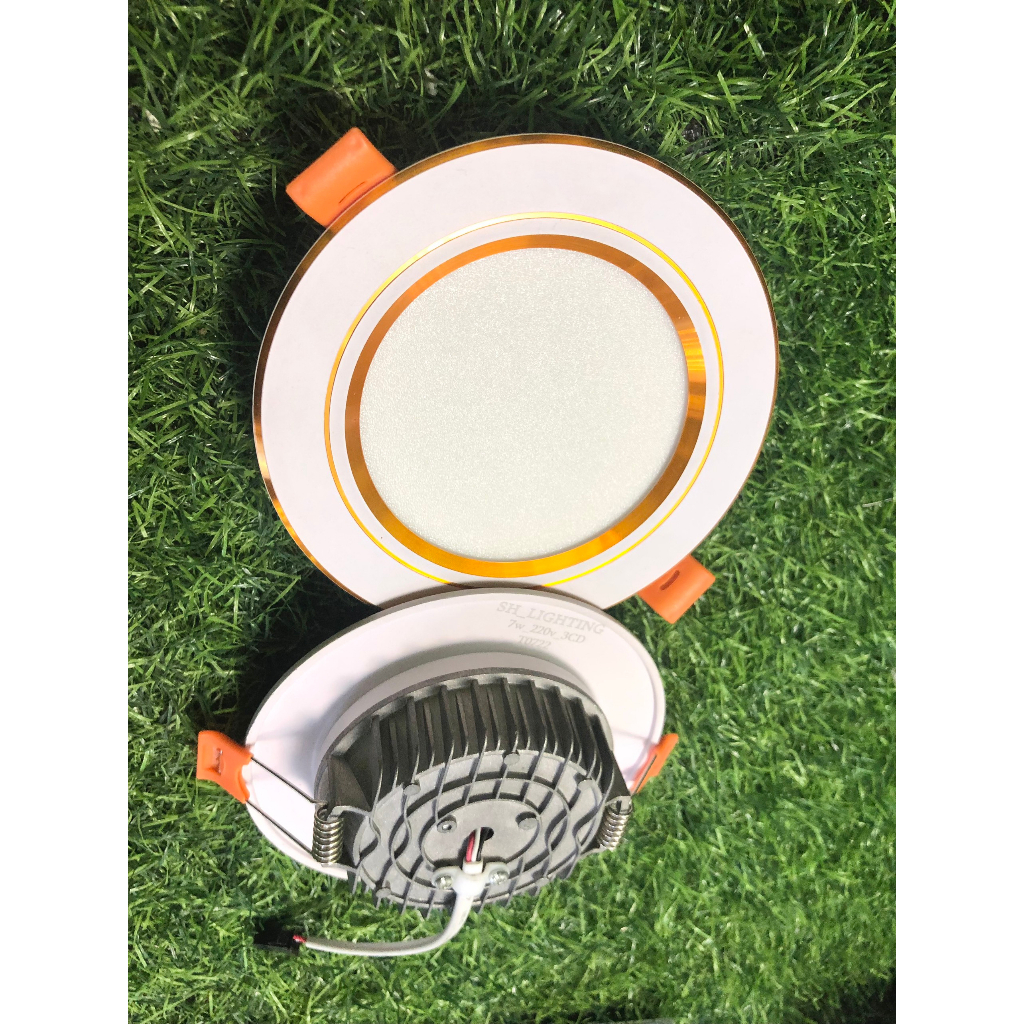 Đèn Âm Trần 7W/9W 3 Chế Độ PHI 90/110 THỦ ĐÔ LIGHTING Viền Vàng, Viền Trắng Chất Liệu Nhôm Sơn Tĩnh Điện