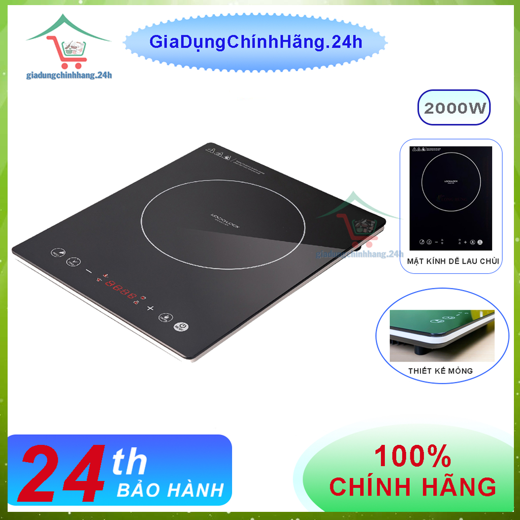 BẾP TỪ LOCKNLOCK EJI331, 220-240V, 50/60Hz, 2000W – HÀNG CHÍNH HÃNG
