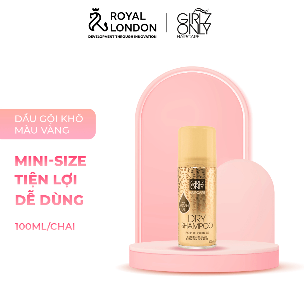 Dầu Gội Khô Dry Shampoo Girlz Only For Blondes Travelsize 100ml (Vàng mini)