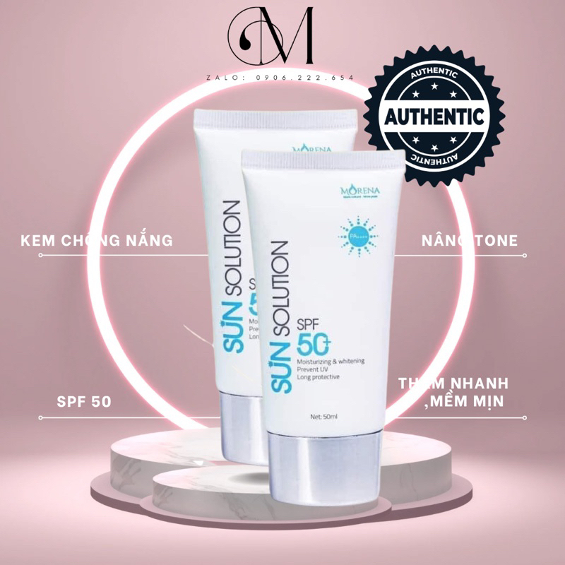 Kem Chống Nắng HUYỀN PHI MORENA Kem chống nắng Chỉ số chống nắng cao SPF50+ PA+++ 𝐂𝐇Ố𝐍𝐆 𝐋Ã𝐎 𝐇Ó𝐀