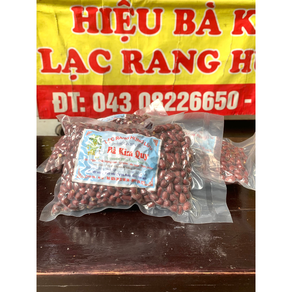 Lạc đỏ rang húng lìu Bà Kim Quy 500g, thơm giòn siêu ngon, đặc sản Hà Nội