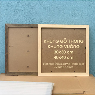 Khung ảnh vuông treo tường 30x30 40x40 cm