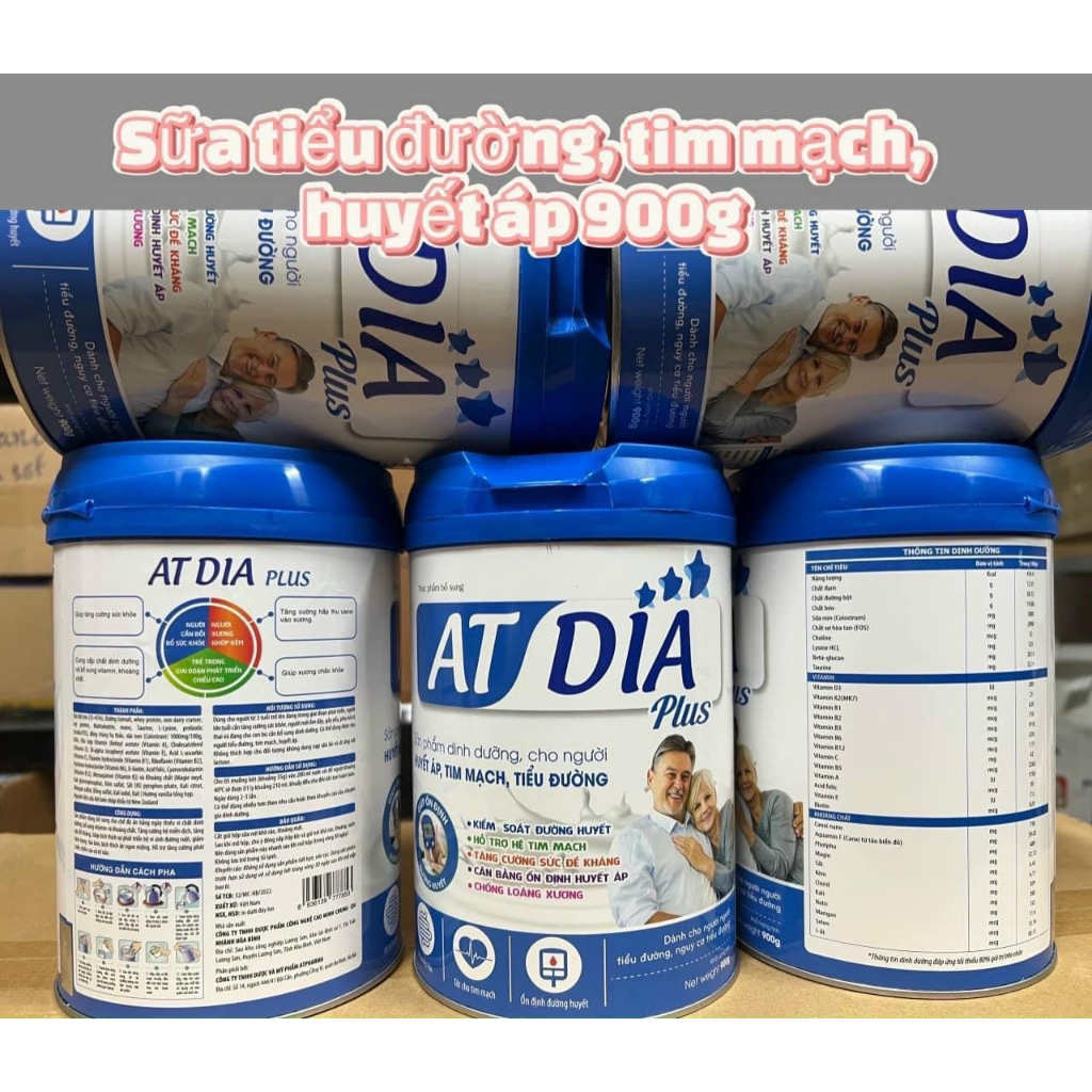 [CHÍNH HÃNG] Sữa AT DIA Plus - 900g