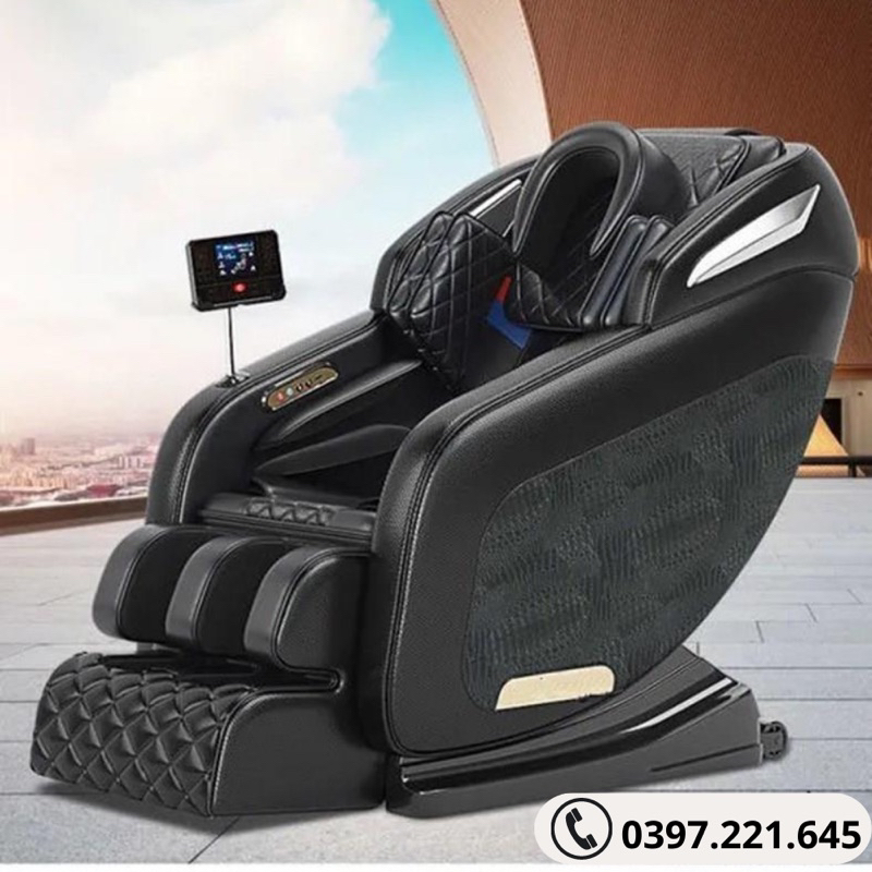 Ghế massage toàn thân HP01 12 điểm xoa bóp, ghế mát xa công nghệ hồng ngoại Nhật Bản mát sa không trọng lực  BH 12 Tháng