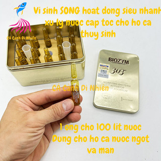  Vi Sinh SỐNG BioZym 303 hoạt động siêu nhanh xử lý nước cấp tốc cho hồ cá thủy sinh 