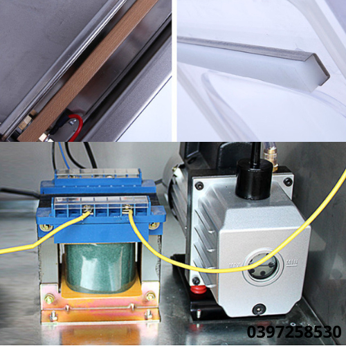 Máy hút chân không công nghiệp DZ320 không kén túi hoàn toàn tự động hút mạnh mẽ độ chân  không đạt -1mpa công xuất 800W