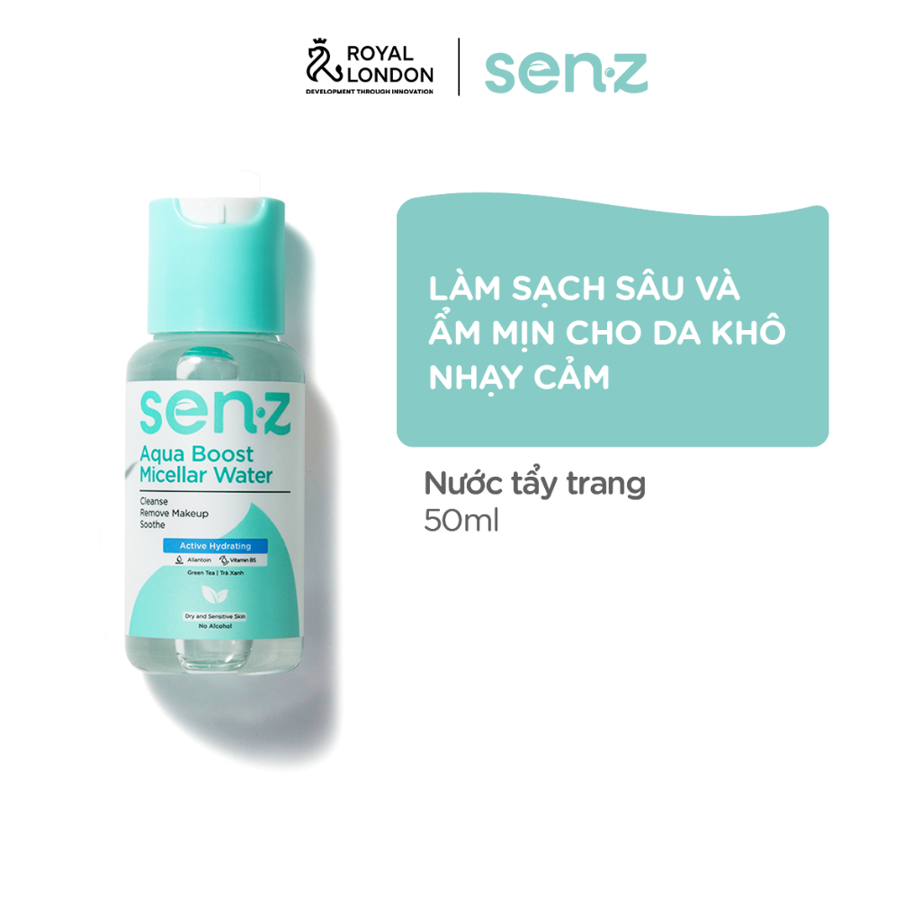 [QUÀ TẶNG KHÔNG BÁN] [TRAVEL SIZE] Nước Tẩy Trang Micellar Water Trà Xanh Cấp Ẩm Sâu SENZ Aqua Boost 50ML