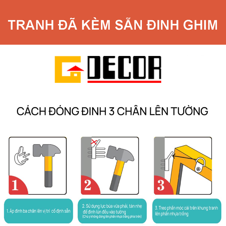 Tranh treo tường canvas khung gỗ 3 bức phong cách hiện đại 161 tranh thuận buồm xuôi gió trang trí phòng khách phòng ngủ