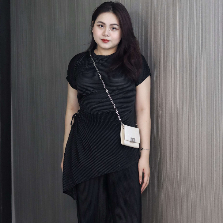 Set áo kèm quần BIGSIZE thun gân, mềm mát DALIN SET (T-Ju thiết kế)