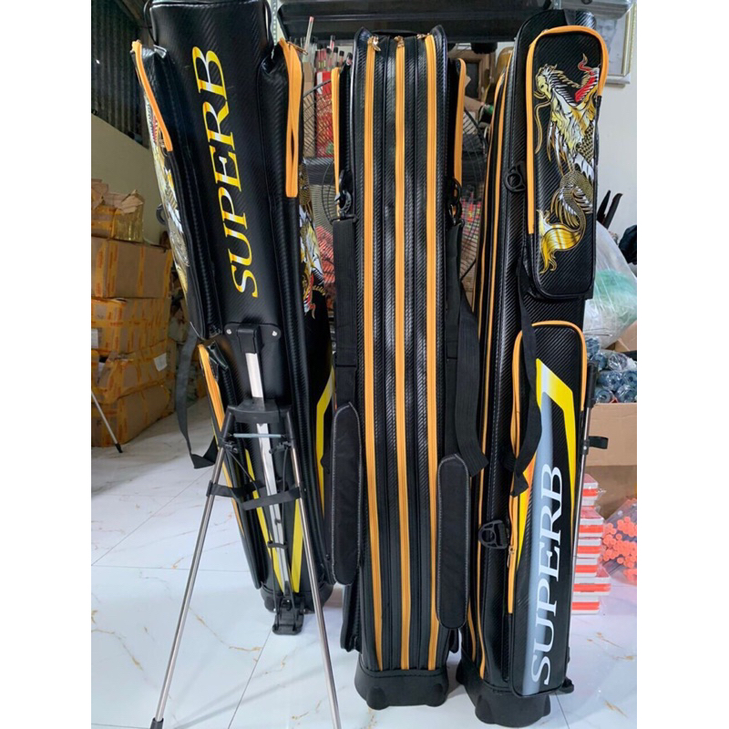 Bao đựng cần cao cấp super Dragon 2 ngăm và 3 ngăn