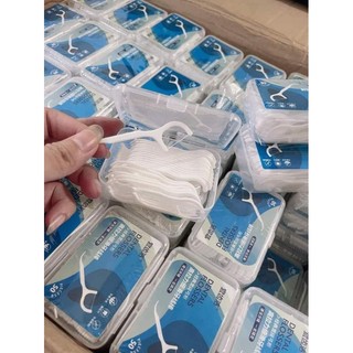 Set 10 hộp tăm chỉ nha khoa 50c 1 hộp