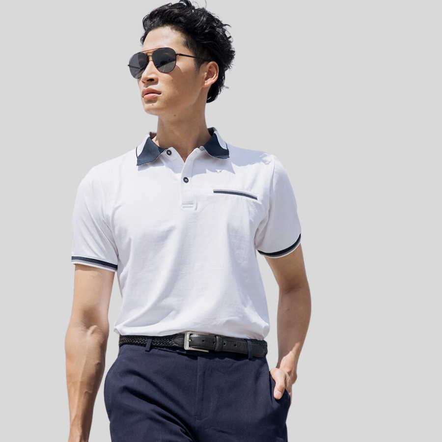 Áo Polo Nam cổ bẻ F2 ngắn tay vải cotton phong cách trẻ trung - TC385