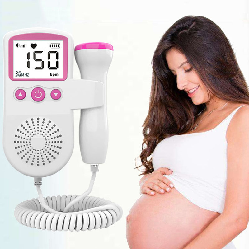 Máy Đo Nhịp Tim Thai Nhi Doppler Tại Nhà Của Phụ Nữ Mang Thai Tặng Kèm Gel