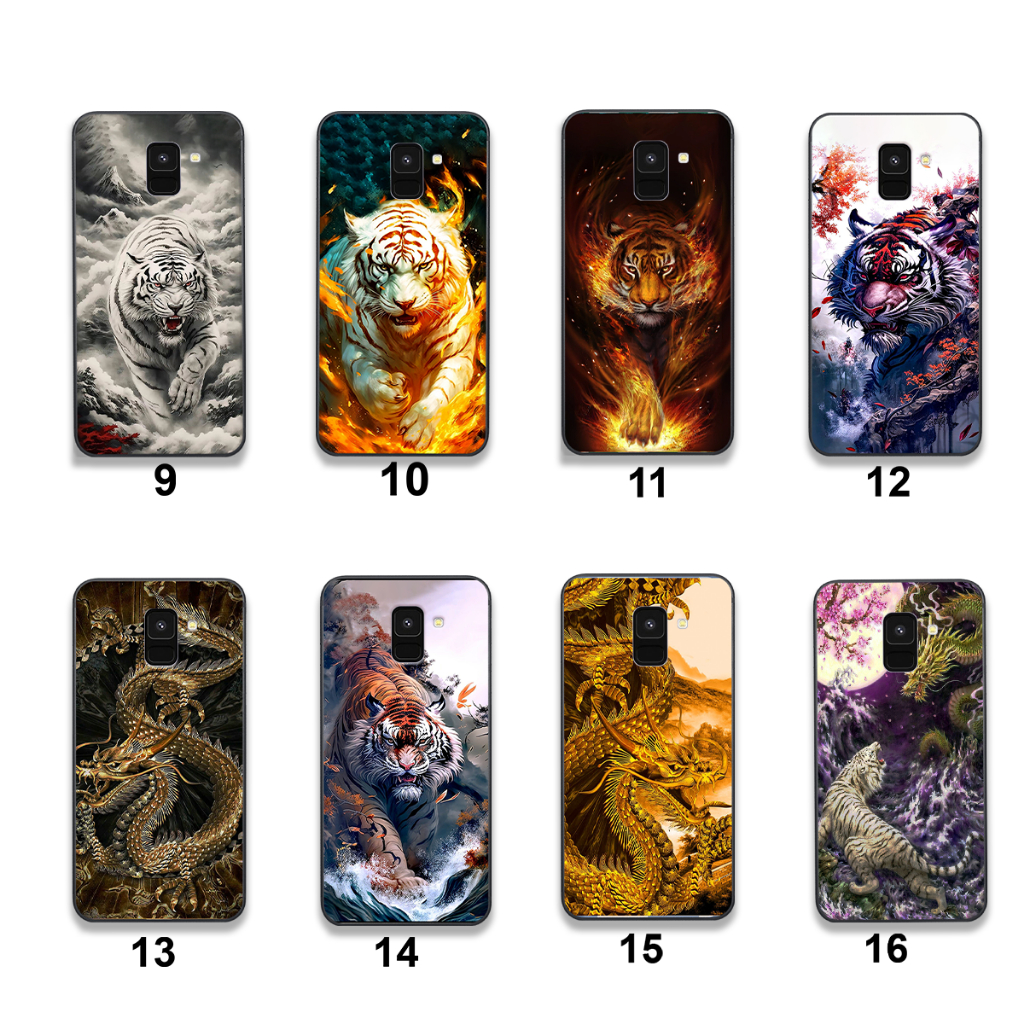 Ốp Samsung A8 / A8 Star / A8 Plus in hình họa tiết rồng hổ 3d đẹp chất hot trend 2023