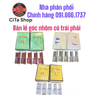 Lề góc cửa nhôm trái phải - bản lề nhôm hệ 700, 1000 loại dày