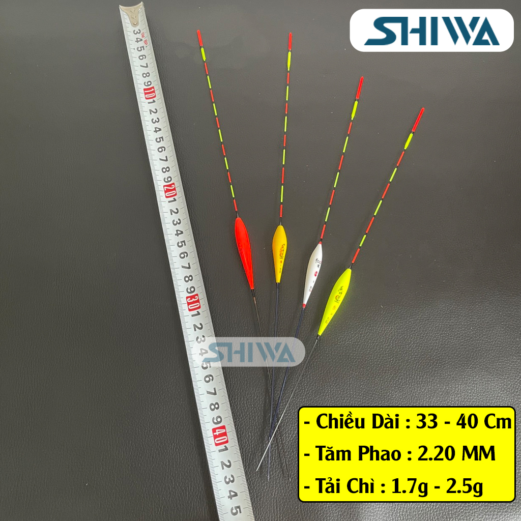 Phao Câu Đài Giá Rẻ - Phao Câu Cá Nano Cao Cấp 2 Size Ngắn,Dài - Phao Có Tăm Phát Sáng Siêu Nhạy - Phụ Kiên Câu Cá SHIWA