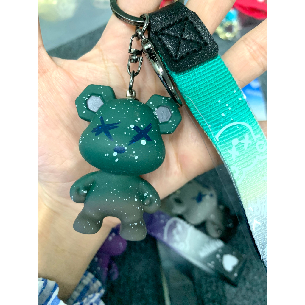 Móc khoá gấu Bear Brick treo balo cute dễ thương phong cách Hàn Quốc, móc khoá xe máy gấu Bear Brick