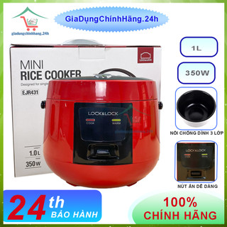 Nồi cơm điện mini locknlock ejr431 và ejr426wht dung tích 0.8l- hàng chính hãng