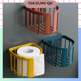 Giỏ nhựa dán tường đựng giấy vệ sinh Giỏ đựng đồ trong phòng tắm tiện lợi