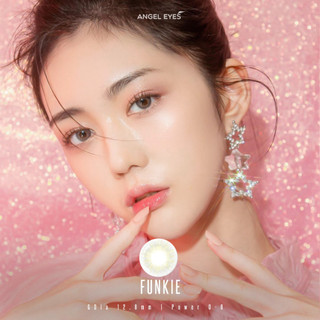 Lens xám tây tự nhiên Funkie thương hiệu Angel Eyes đường kính nhỏ có độ từ 0 đến 8 độ