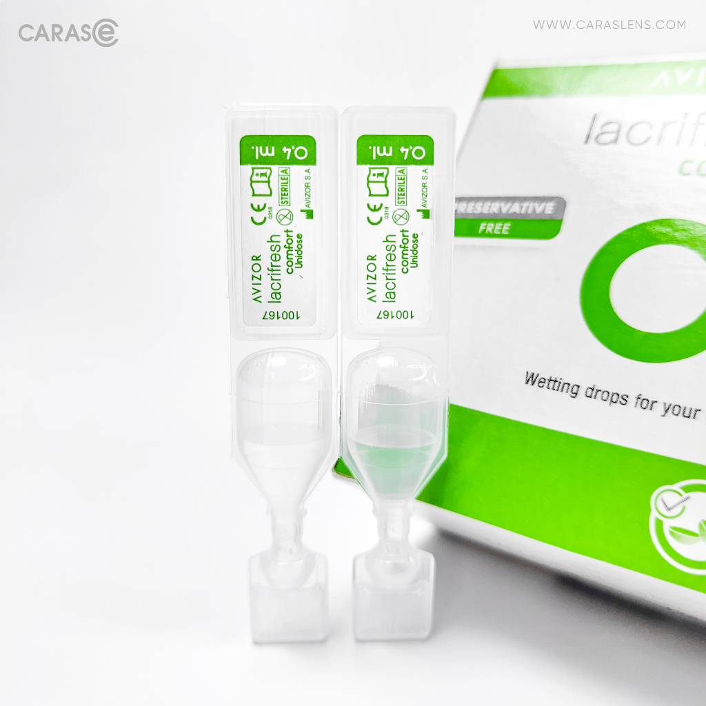 Nước nhỏ mắt nhân tạo Avizor Lacrifresh Comfort Unidose không chất bảo quản 0.4ml/tuýp - CARAS.E