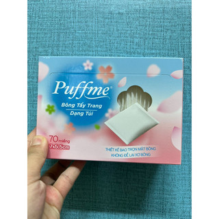 Bông tẩy trang puffme 70 miếng dạng túi