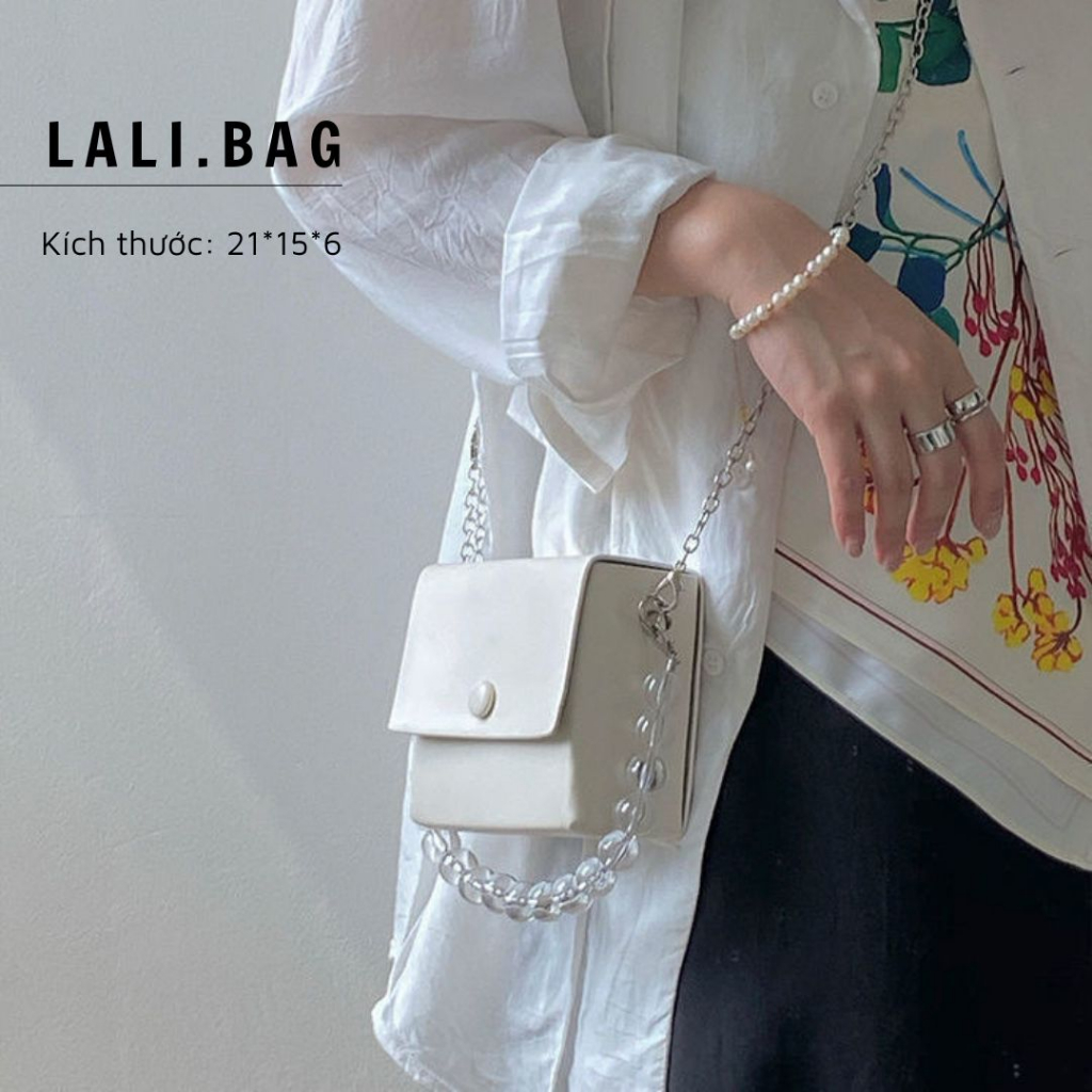 Túi Xách Quai Ngọc Trong Phong Cách Retro Thời Trang Cá Tính T111