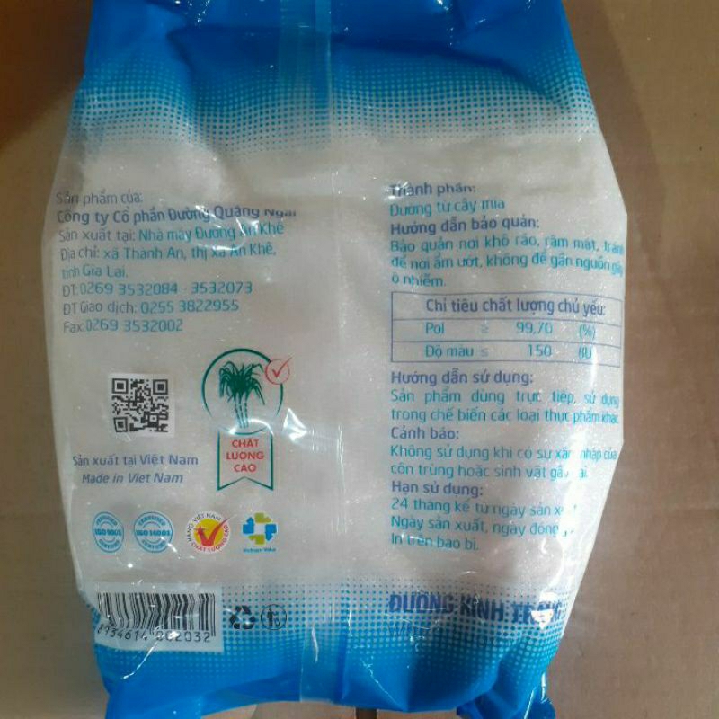 Đường kính trắng Vilitas gói 1kg