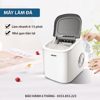Máy Làm Đá Viên Mini (6 phút) Cho Gia Đình XIAOMI HICON, Máy Làm Đá Tự Động Nhỏ Gọn Tiện Lợi