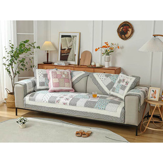 Thảm sofa - ô vuông viền xám - tsf119