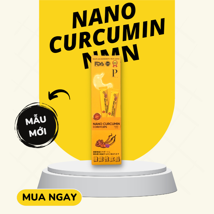 Thạch Nghệ NMN Daily Nano Curcumin 247 Thạch Nghệ Vị Chuối Hộp Mini 2 Thanh