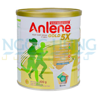 Sữa bột anlene gold 5x hương vani 800g