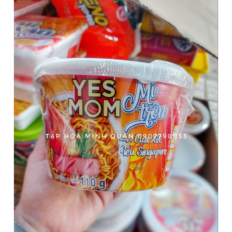 MÌ TRỘN YES MOM VỊ XỐT CÀ CHUA SPAGHETTI/ CUA XỐT KIỂU SINGAPORE