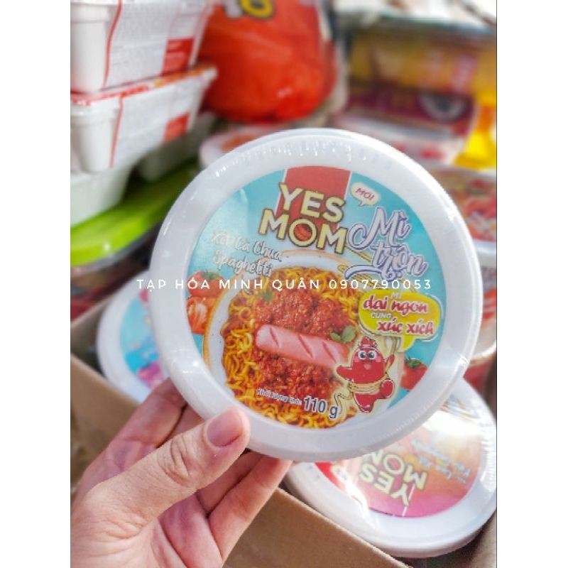 MÌ TRỘN YES MOM VỊ XỐT CÀ CHUA SPAGHETTI/ CUA XỐT KIỂU SINGAPORE