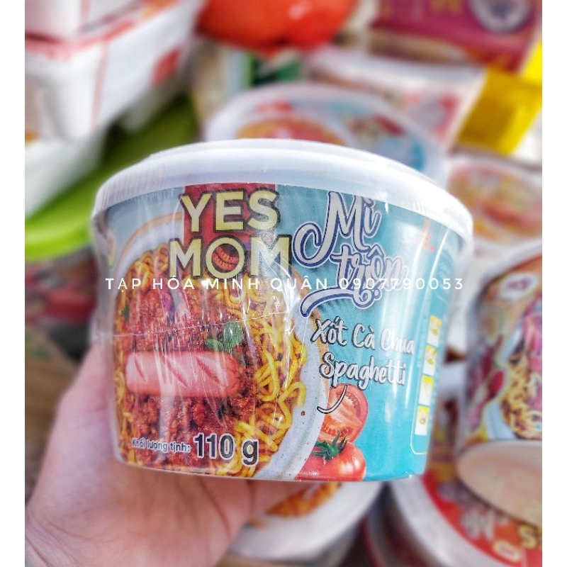 MÌ TRỘN YES MOM VỊ XỐT CÀ CHUA SPAGHETTI/ CUA XỐT KIỂU SINGAPORE