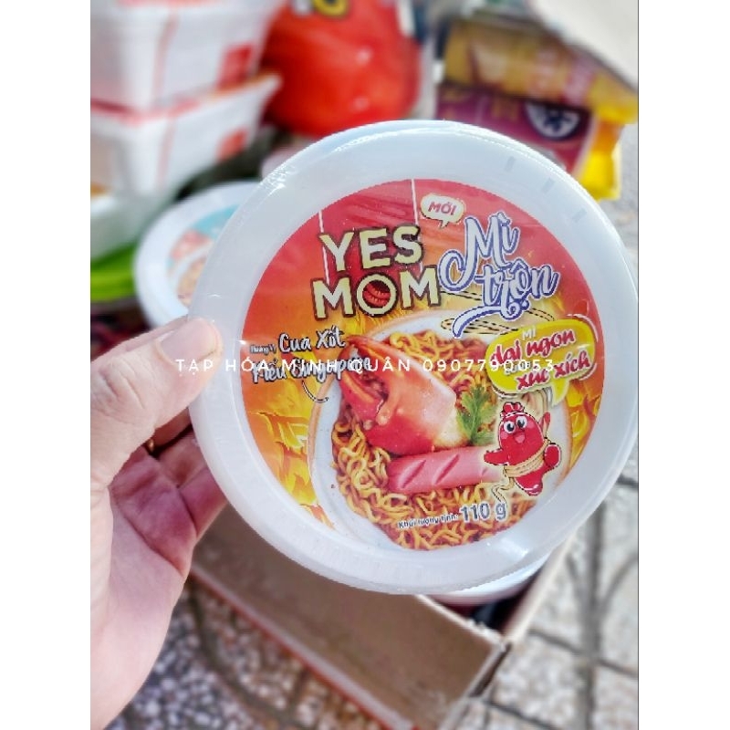 MÌ TRỘN YES MOM VỊ XỐT CÀ CHUA SPAGHETTI/ CUA XỐT KIỂU SINGAPORE