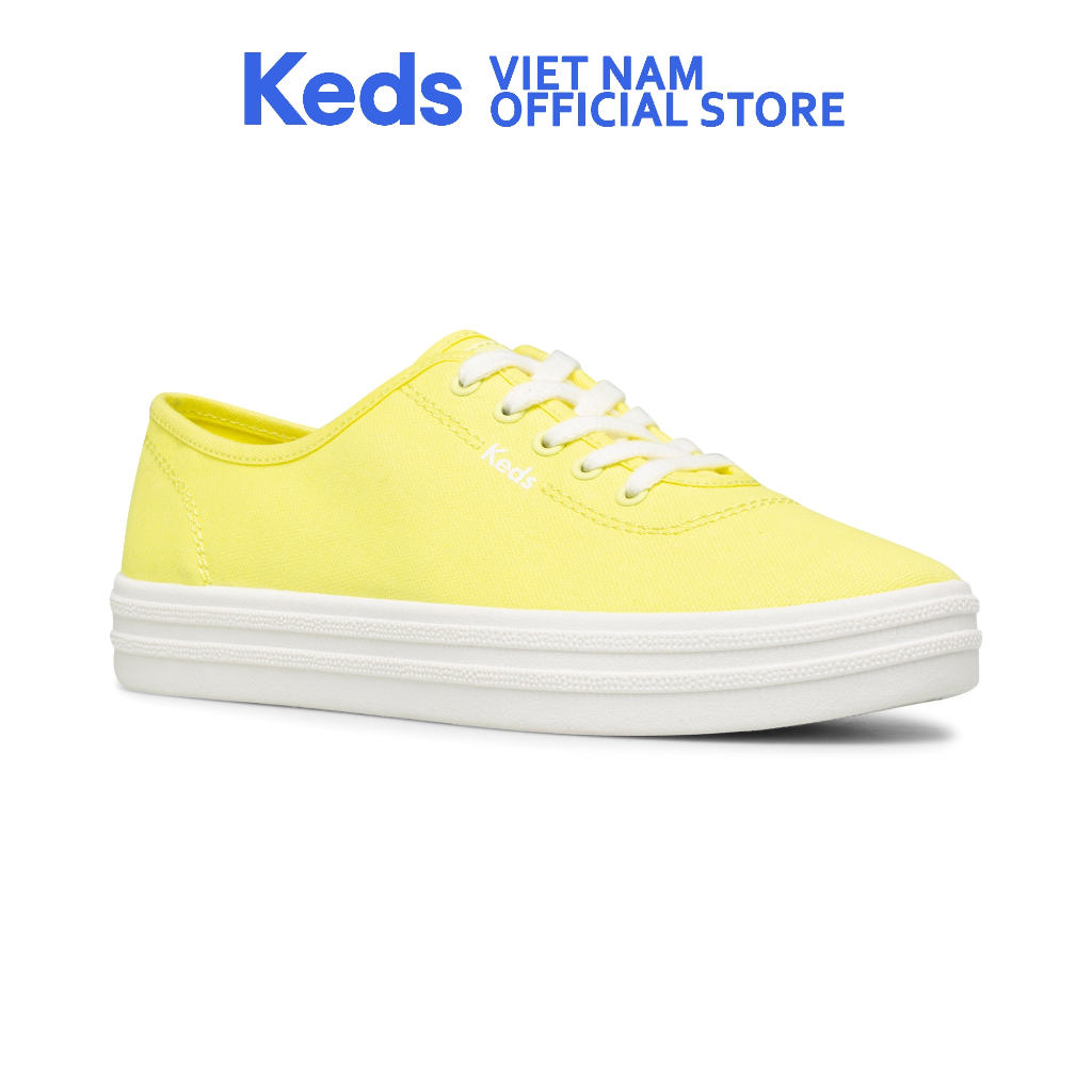 Giày Keds Nữ- Breezie Canvas Neon Yellow- KD065865