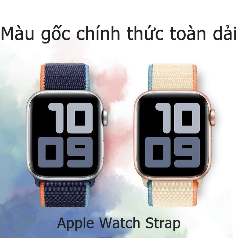 Dây Đeo Nylon Cho Đồng Hồ Thông Minh Apple Watch 44mm 40mm 49mm 45mm 41mm 42 / 38mm Series 7 8 3 6 Se ultra
