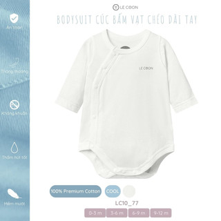 Le coon - Bộ Bodysuit cúc bấm vạt chéo dài tay LC1077