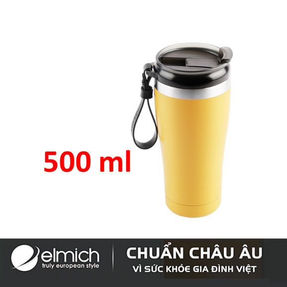 Ly giữ nhiệt Elmich 500ml - EL8010OL - Hàng Elmich Việt Nam