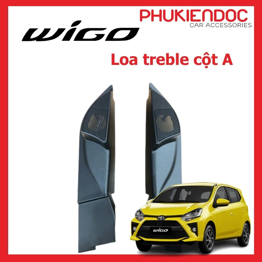 Mặt dưỡng loa treble  cột A Toyota Wigo