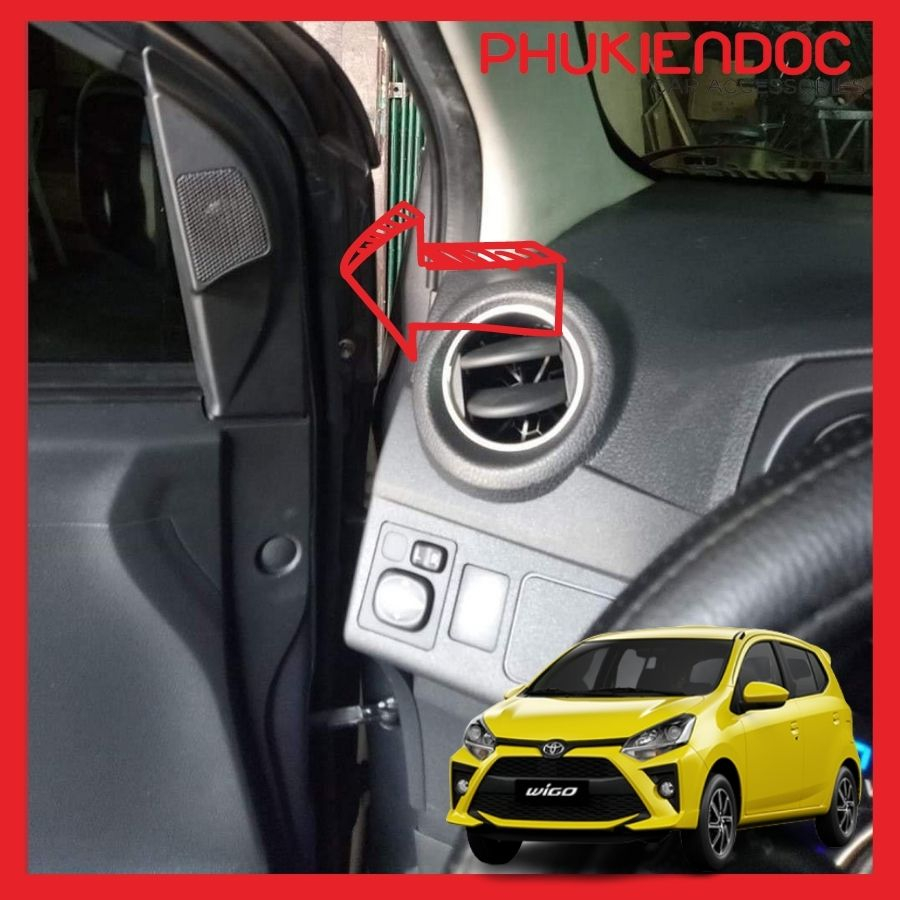 Mặt dưỡng loa treble  cột A Toyota Wigo