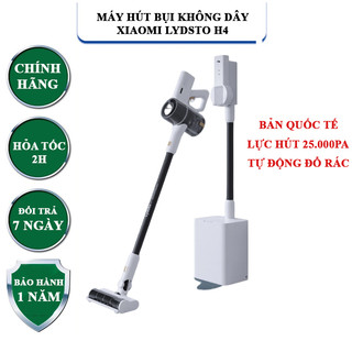 Máy hút bụi không dây tự làm sạch Lydsto H4 – Tự động hút rác, lực hút cực mạnh, phiên bản quốc tế, Bảo hành điện tử chí