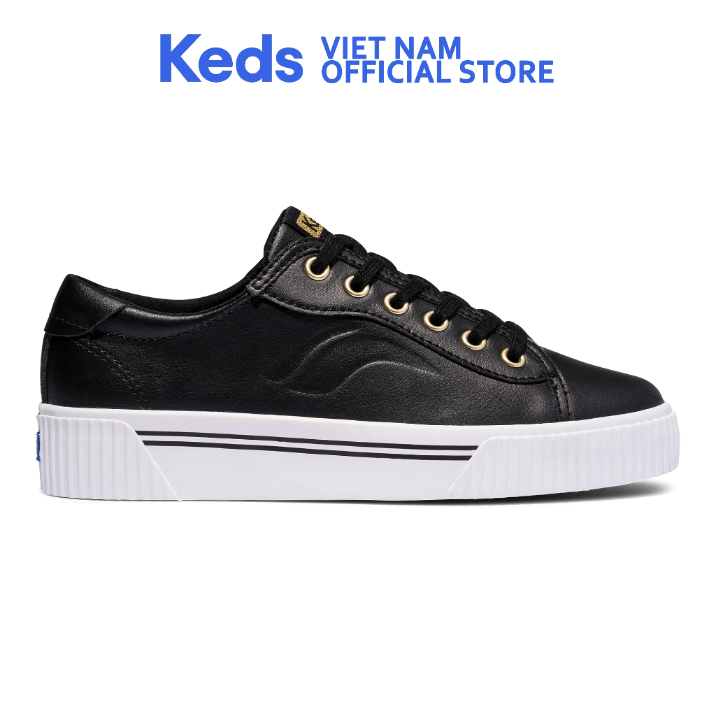 Giày Keds Nữ- Crew Kick Alto Leather Black- KD064947