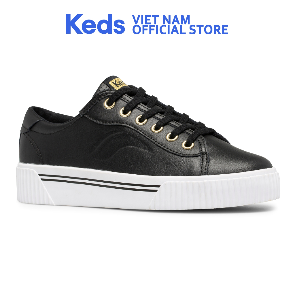 Giày Keds Nữ- Crew Kick Alto Leather Black- KD064947