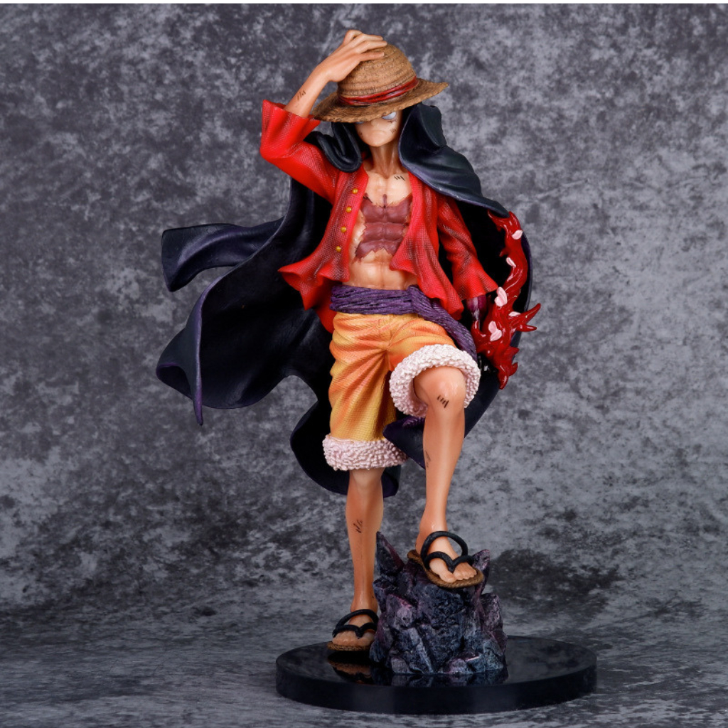 Mô hình One piece Luffy Store Luffy cao 24,5 cm, figure nhân vật anime vua hải tặc Luffy Store, mô hình trang trí decor