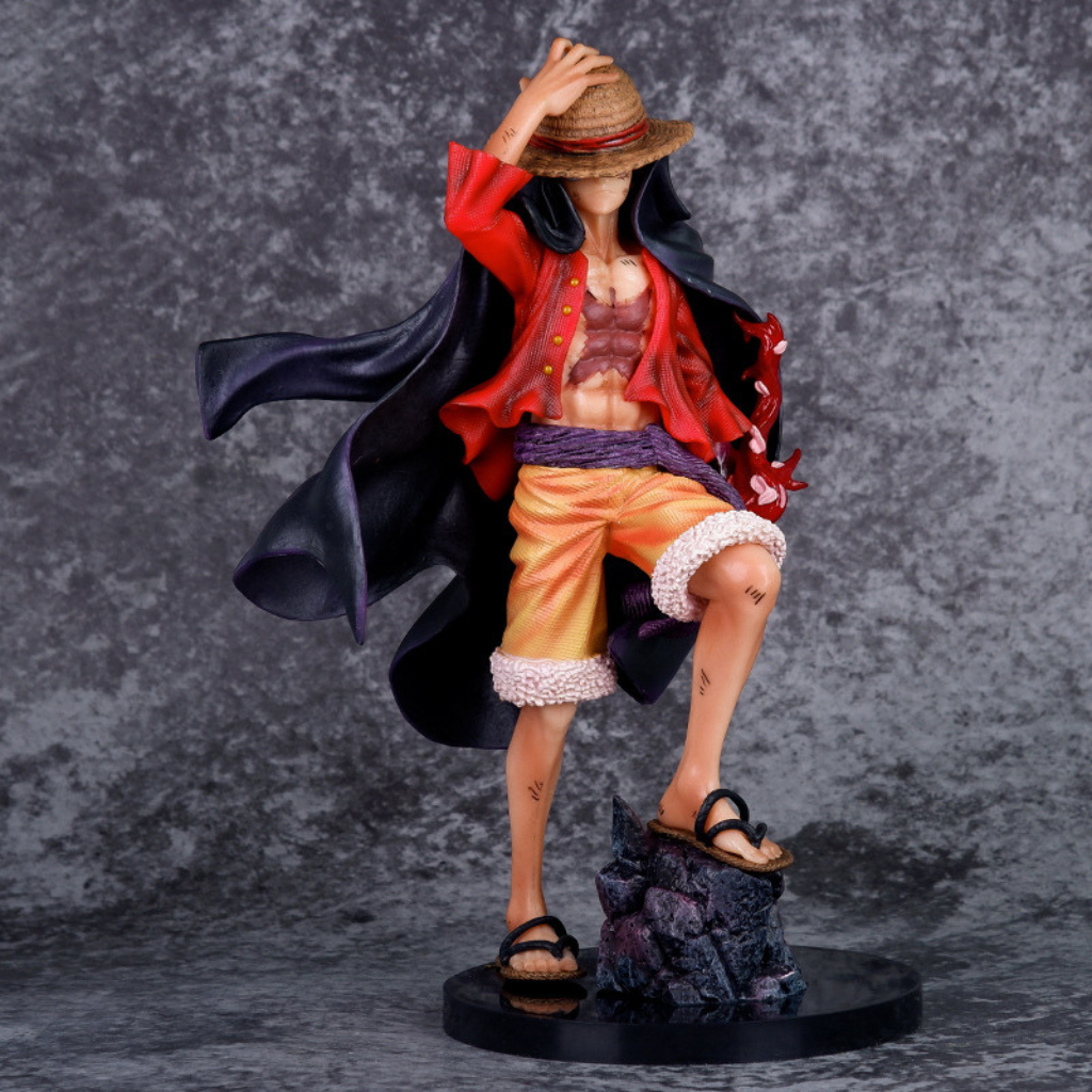 Mô hình One piece Luffy Store Luffy cao 24,5 cm, figure nhân vật anime vua hải tặc Luffy Store, mô hình trang trí decor
