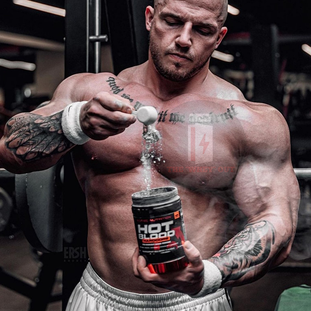 HOT BLOOD | Scitec Hot Blood Hardcore | Tăng Năng Lượng Sức Mạnh 700G - 56 Lần Dùng Vị Red Fruits