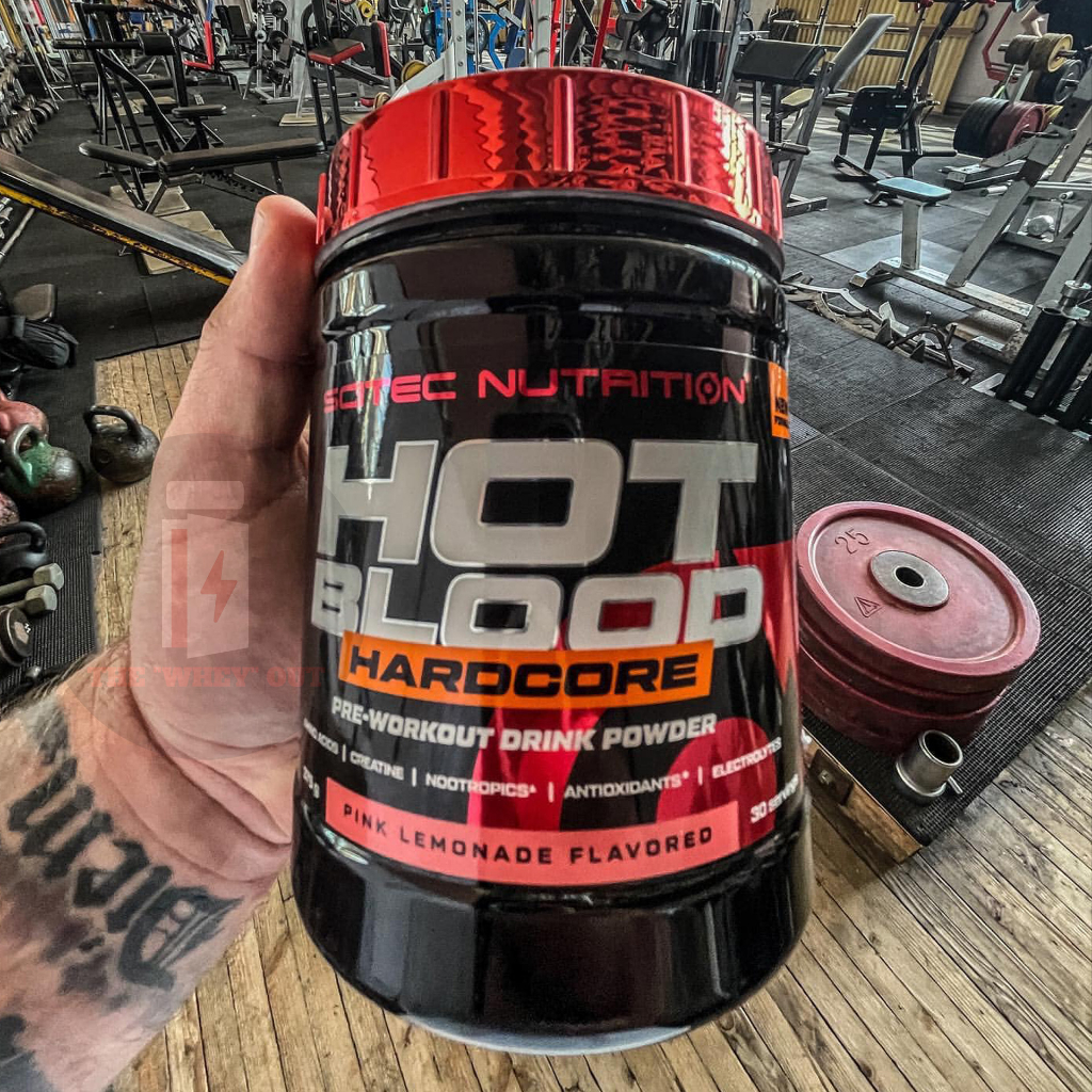 HOT BLOOD | Scitec Hot Blood Hardcore | Tăng Năng Lượng Sức Mạnh 700G - 56 Lần Dùng Vị Red Fruits