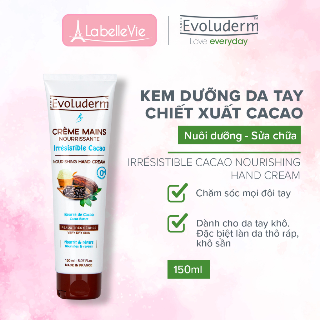 Kem dưỡng da tay & móng tay Evoluderm giúp da tay mềm mại 150ml